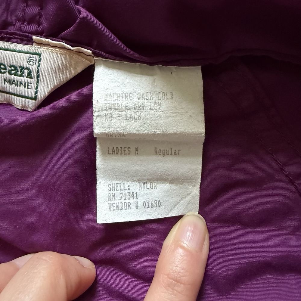 LL Bean Aztec Pullover Anorak Windbreaker Made in USA VTG 90s Ladies M - Picture 6 of 6